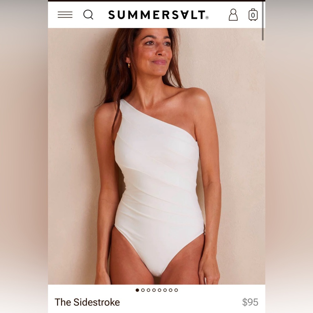 Summersalt Sidestroke White NWT size 6